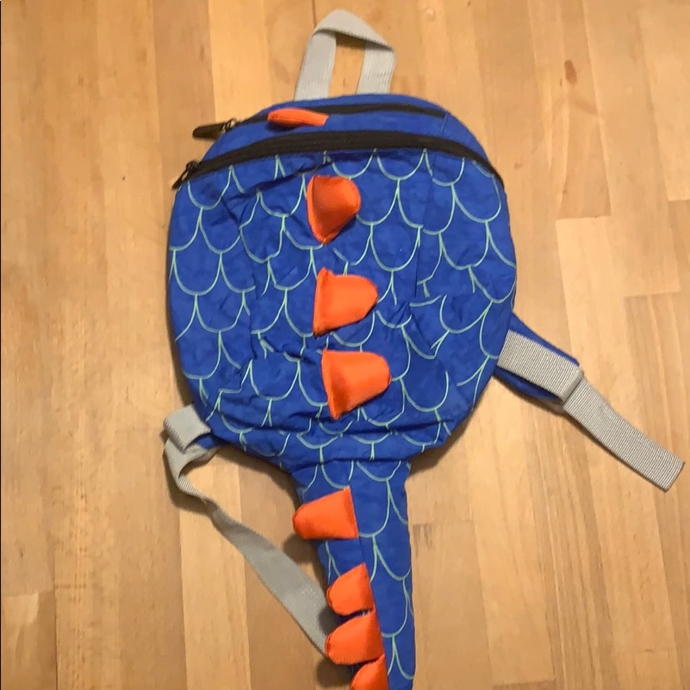 Blue Dino kids backpack